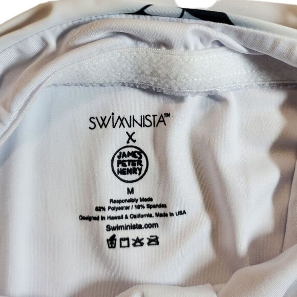 NEW SWIMINISTA X JAMES PETER HENRY Marvelous one-piece art toss print M - Picture 4 of 12